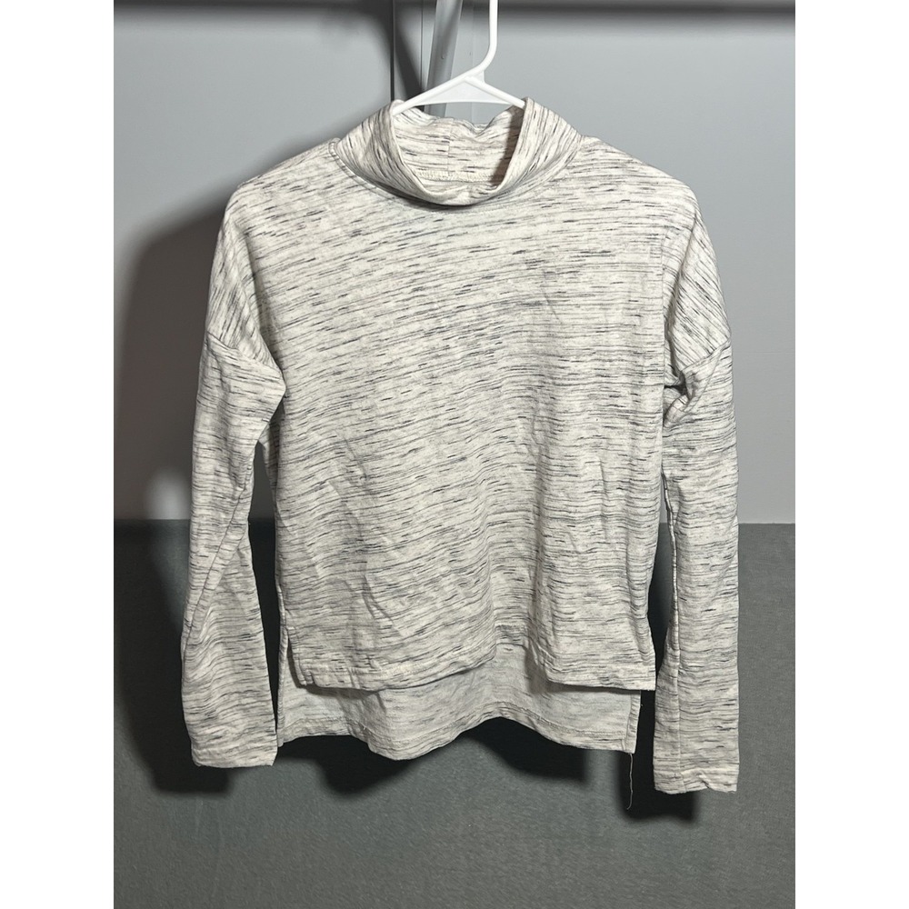 PROPEL‎ BASS ENGINEERED Women's XS Cowl Neck Pullover Sweatshirt White Gray